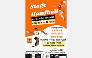 Stage Multisports 8 au 12 juillet